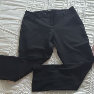 Express Black Straight Columnist Leg Pants